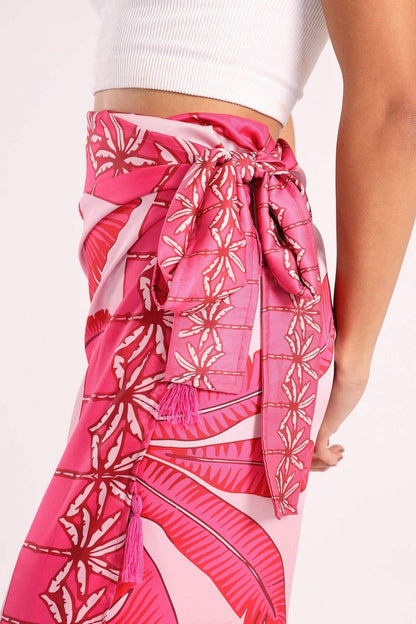 Side Tie Knot Beach Skirt - Carina - ÙƒØ§Ø±ÙŠÙ†Ø§