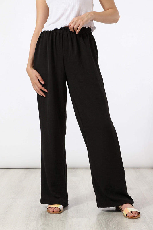 Simple Wide Leg Pants - Carina - ÙƒØ§Ø±ÙŠÙ†Ø§