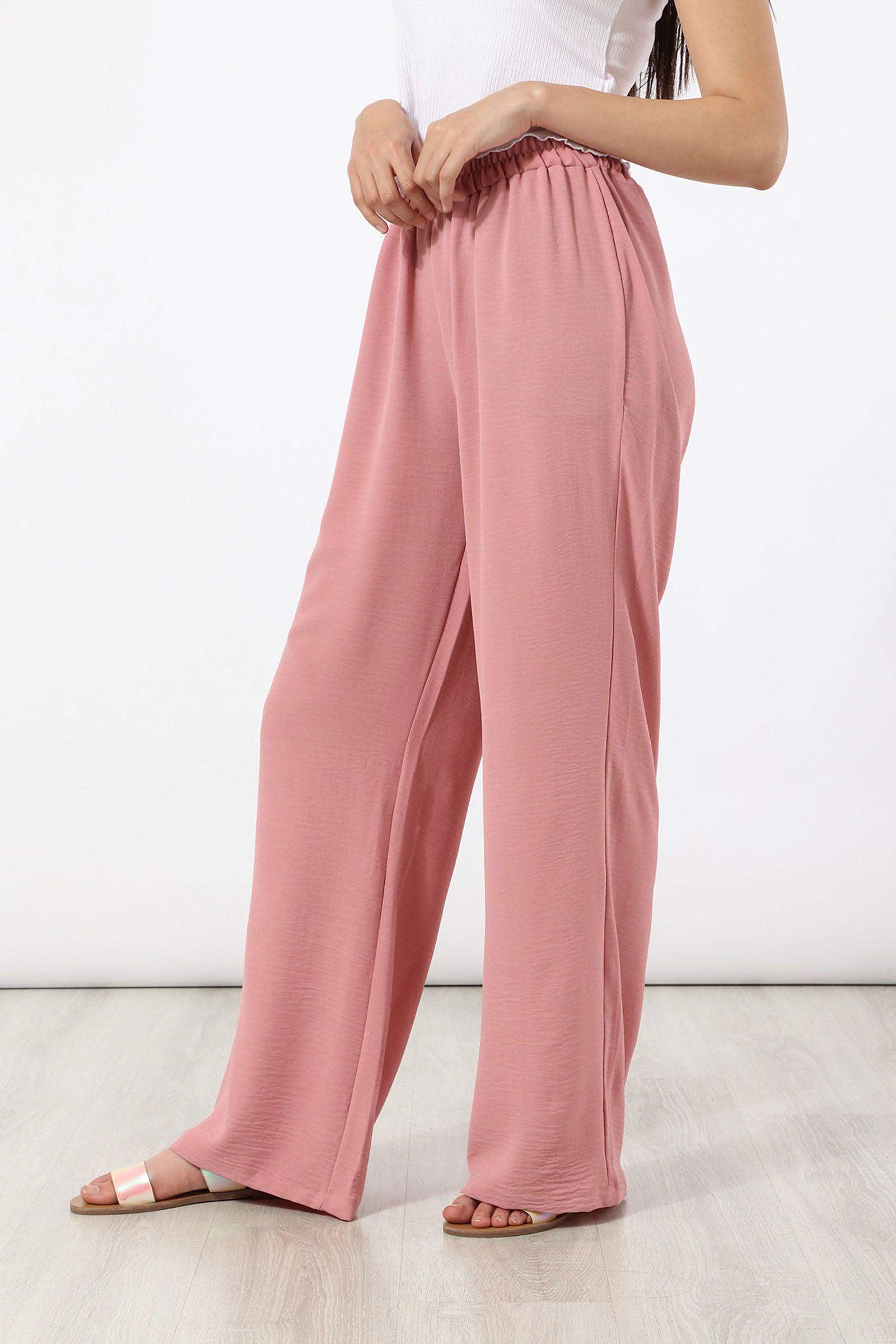 Simple Wide Leg Pants - Carina - ÙƒØ§Ø±ÙŠÙ†Ø§