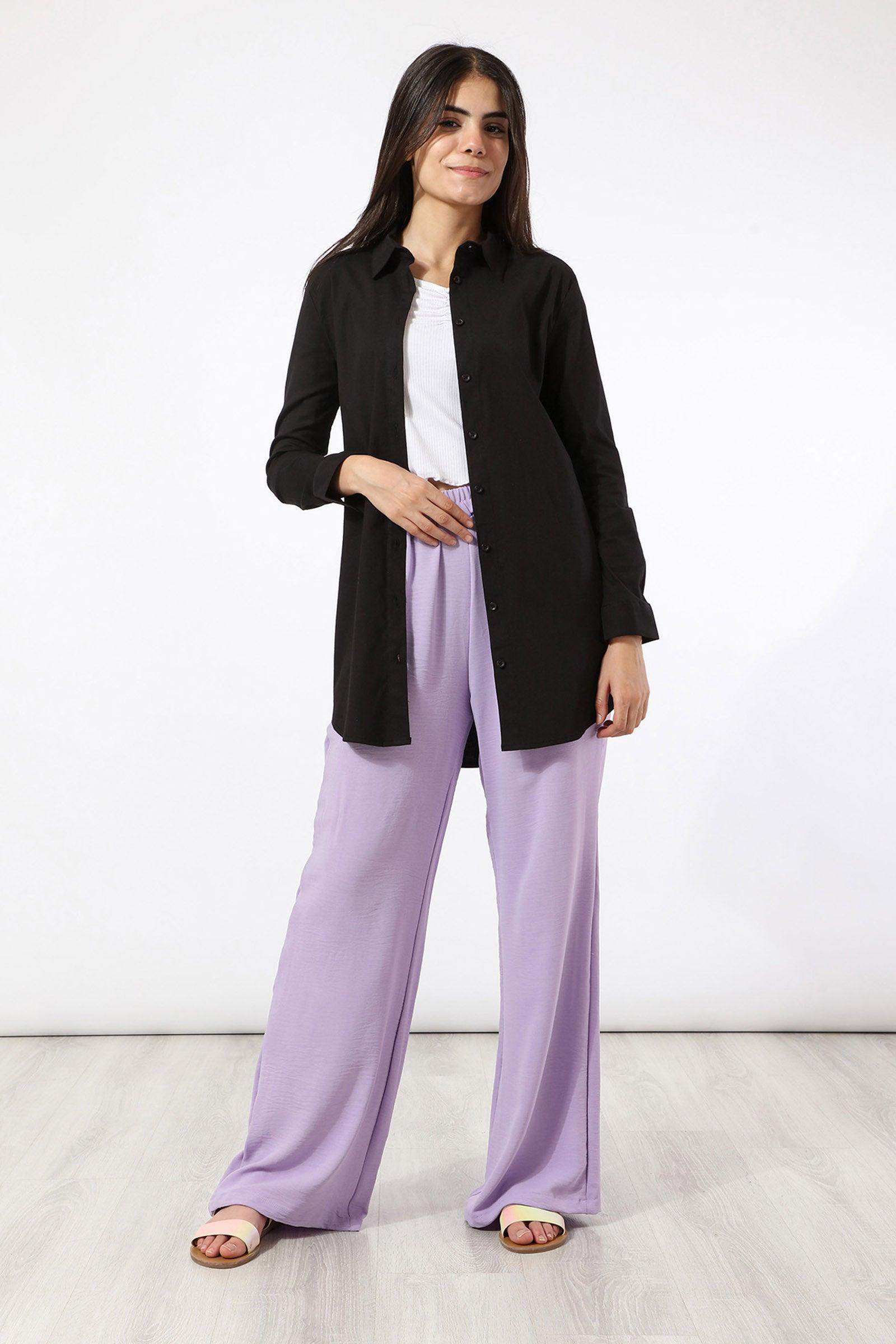 Simple Wide Leg Pants - Carina - ÙƒØ§Ø±ÙŠÙ†Ø§