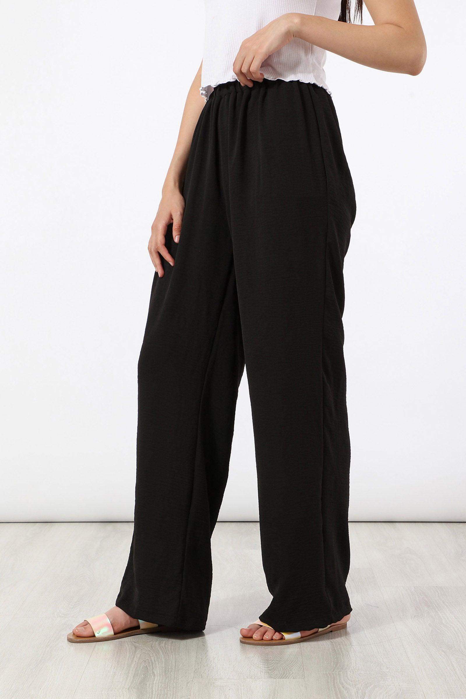 Simple Wide Leg Pants - Carina - ÙƒØ§Ø±ÙŠÙ†Ø§