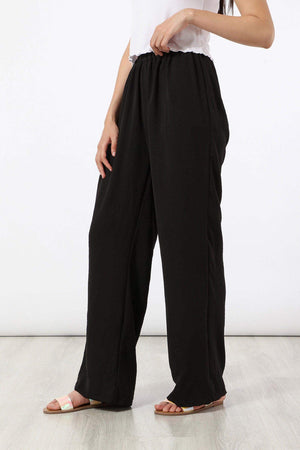 Simple Wide Leg Pants - Carina - ÙƒØ§Ø±ÙŠÙ†Ø§