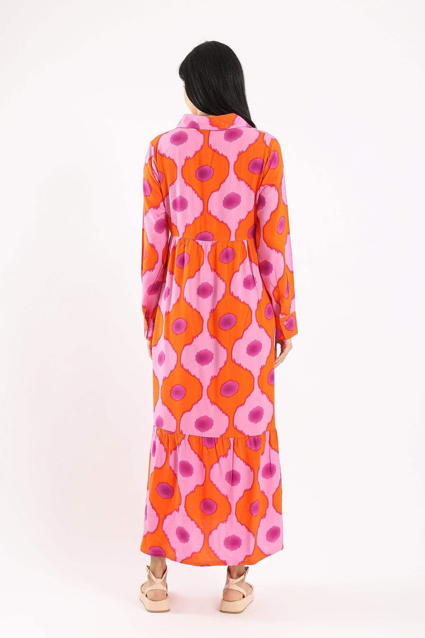 Single Tier Printed Dress - Carina - ÙƒØ§Ø±ÙŠÙ†Ø§