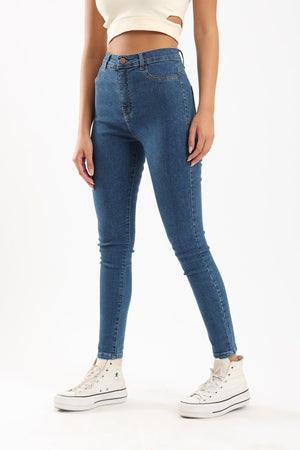 Skinny Fit Denim Pants - Clue Wear