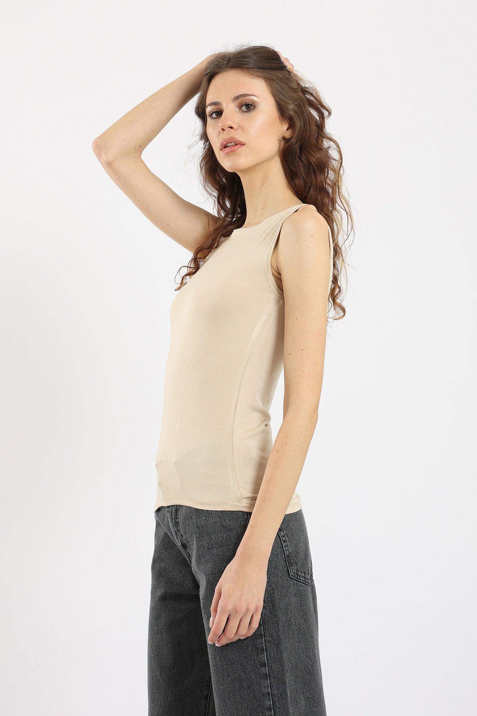 Sleeveless Crew Neck Top - Carina - ÙƒØ§Ø±ÙŠÙ†Ø§