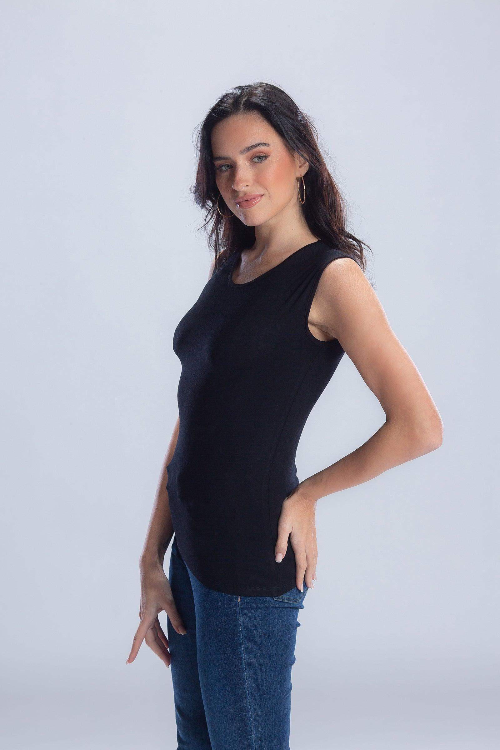 Sleeveless Crew Neck Top - Carina - ÙƒØ§Ø±ÙŠÙ†Ø§