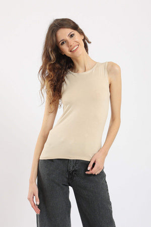 Sleeveless Crew Neck Top - Carina - ÙƒØ§Ø±ÙŠÙ†Ø§