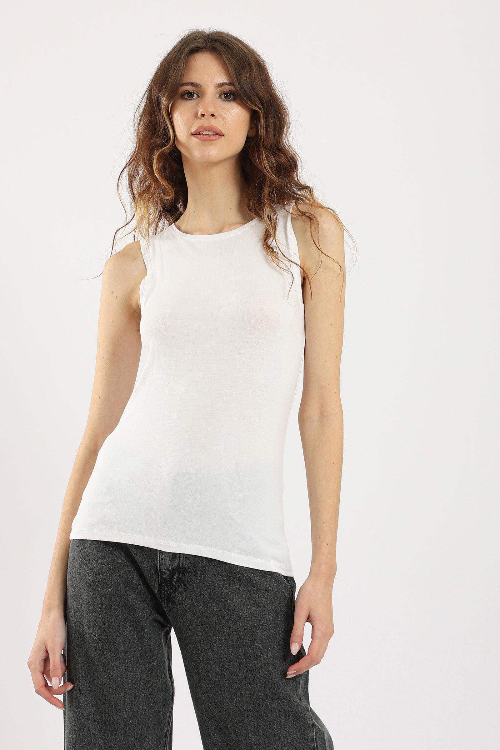 Sleeveless Crew Neck Top - Carina - ÙƒØ§Ø±ÙŠÙ†Ø§