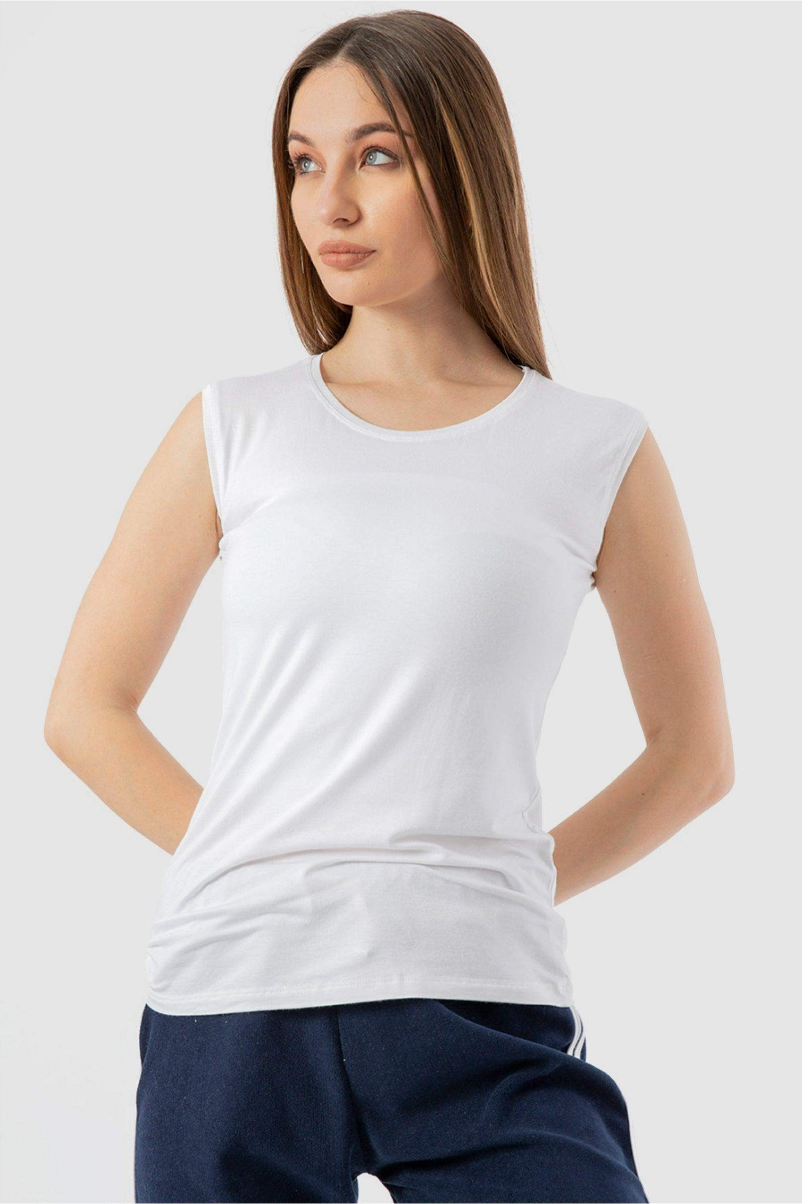 Sleeveless Crew Neck Top - Carina - ÙƒØ§Ø±ÙŠÙ†Ø§