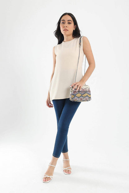 Sleeveless Plain Blouse - Carina - ÙƒØ§Ø±ÙŠÙ†Ø§