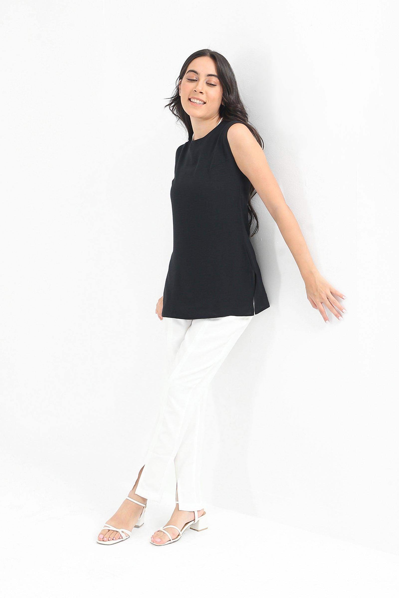 Sleeveless Plain Blouse - Carina - ÙƒØ§Ø±ÙŠÙ†Ø§