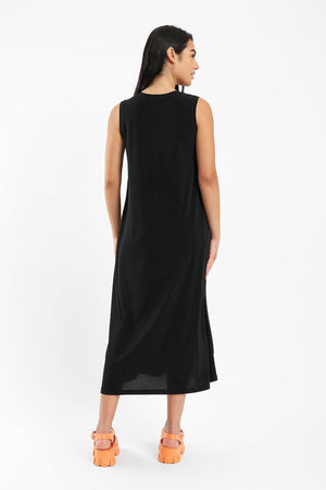 Sleeveless Plain Dress - Clue Wear