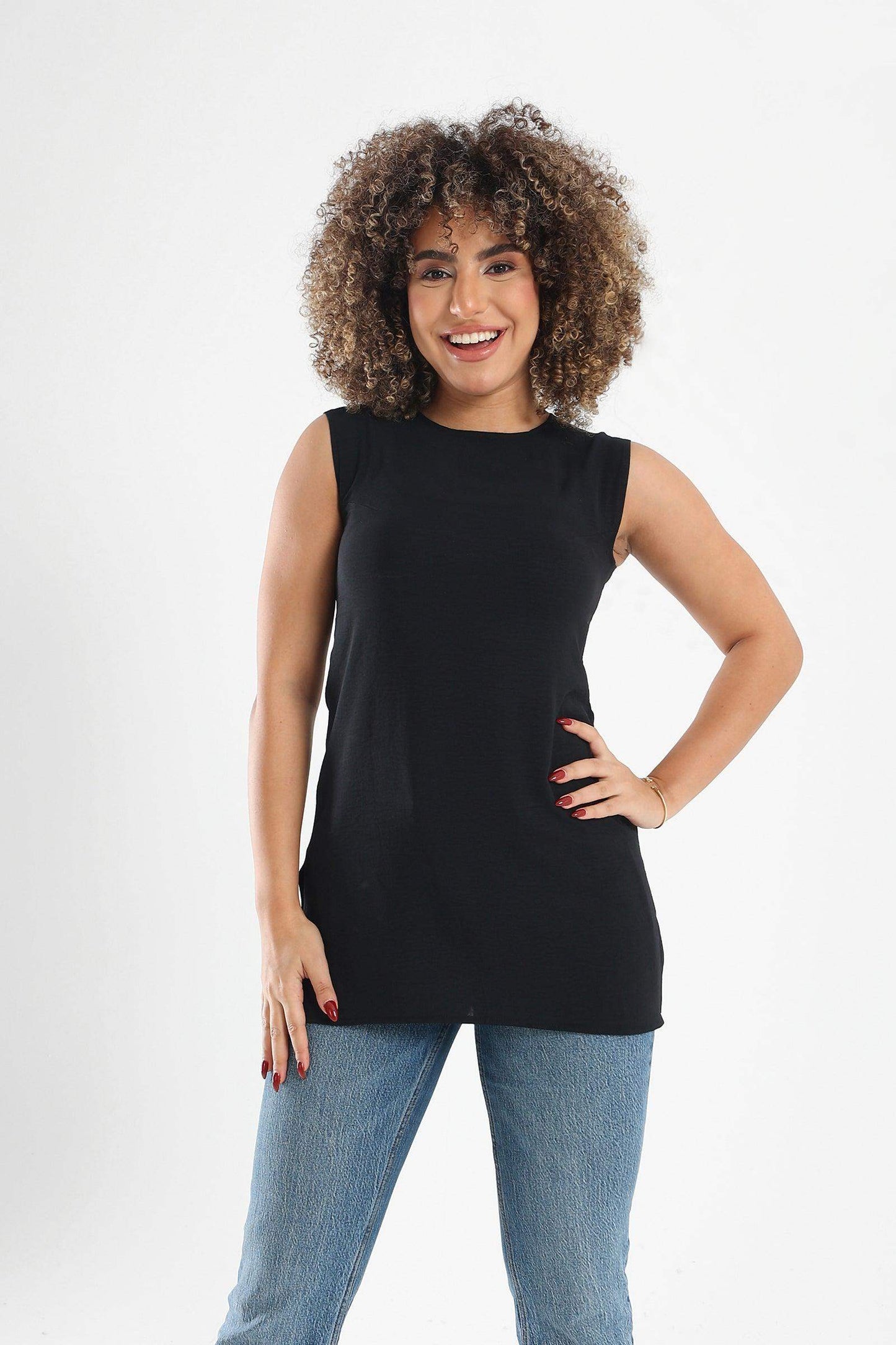 Sleeveless Slim Fit Top - Carina - ÙƒØ§Ø±ÙŠÙ†Ø§