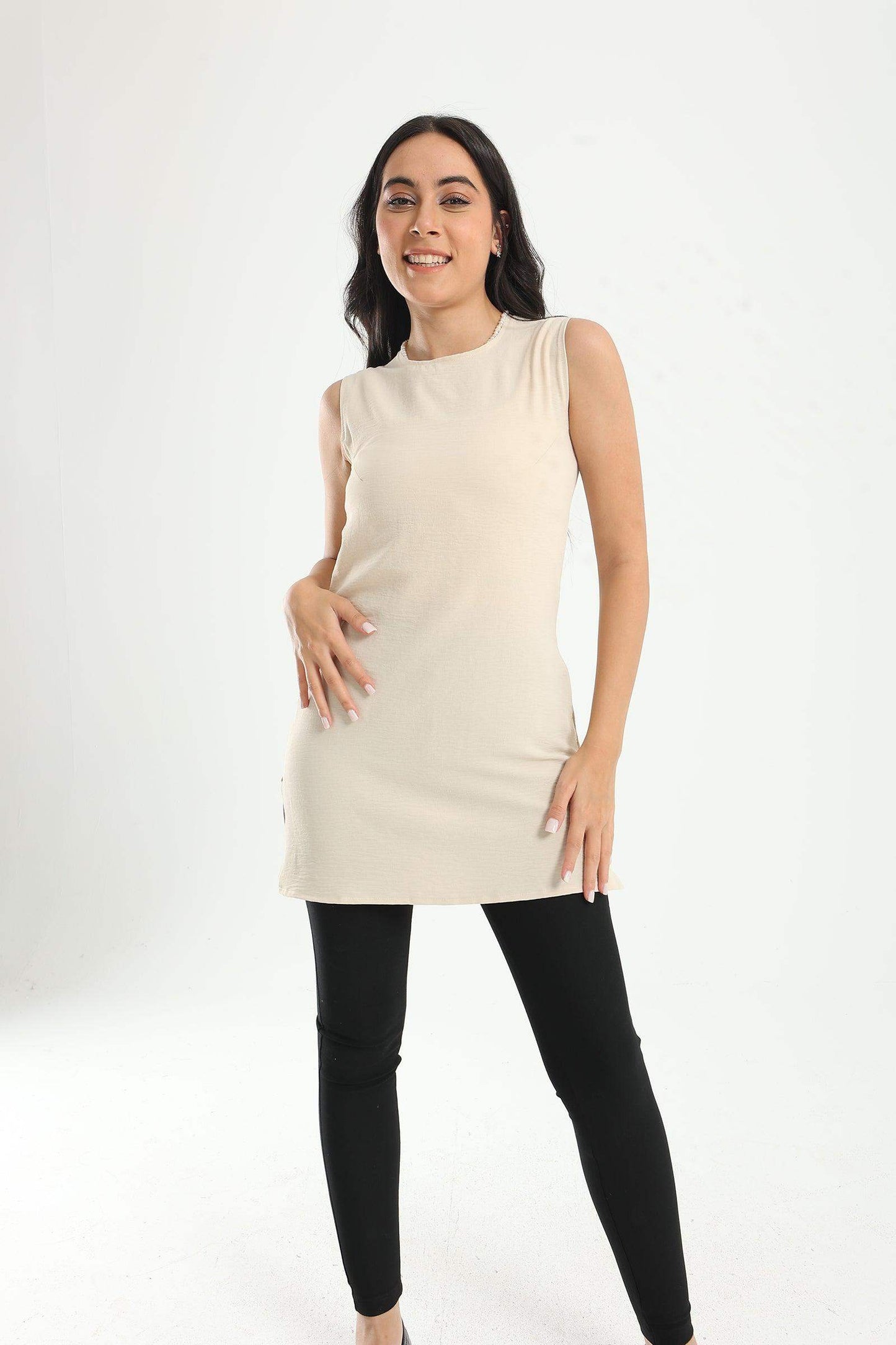 Sleeveless Slim Fit Top - Carina - ÙƒØ§Ø±ÙŠÙ†Ø§