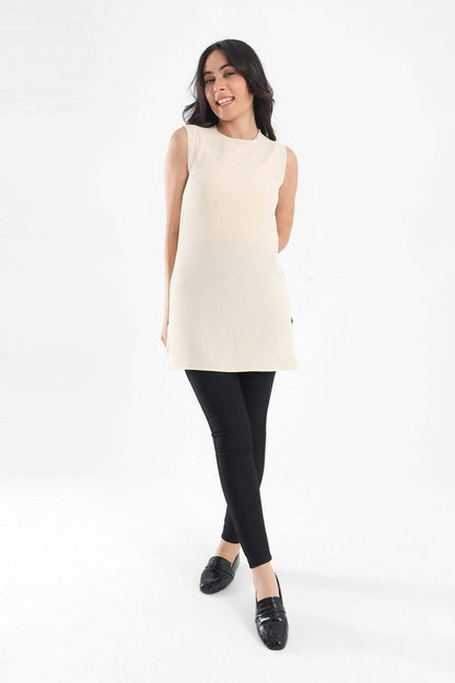 Sleeveless Slim Fit Top - Carina - ÙƒØ§Ø±ÙŠÙ†Ø§