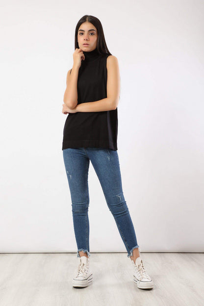 Sleeveless Solid Pullover - Carina - ÙƒØ§Ø±ÙŠÙ†Ø§