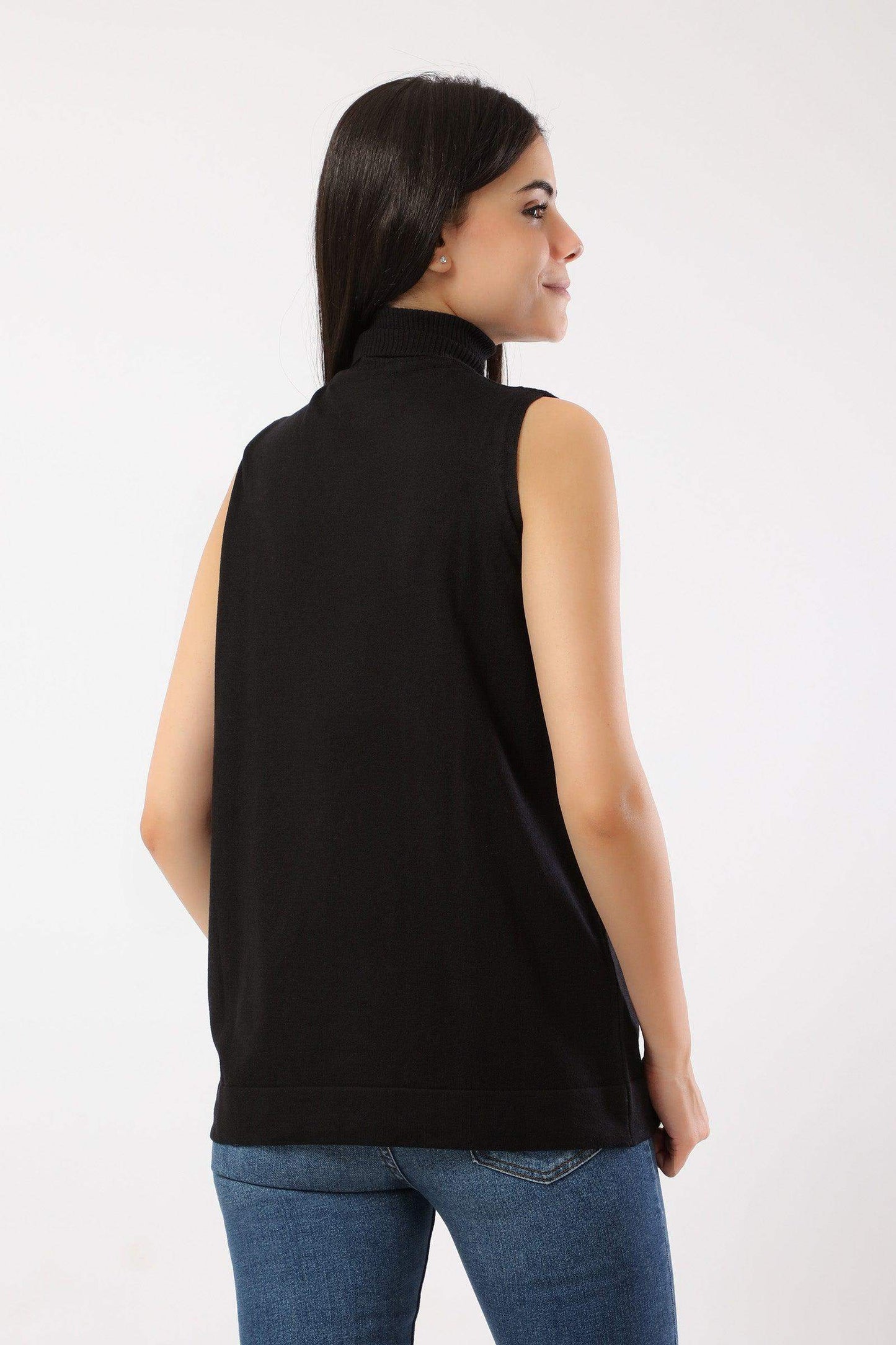 Sleeveless Solid Pullover - Carina - ÙƒØ§Ø±ÙŠÙ†Ø§