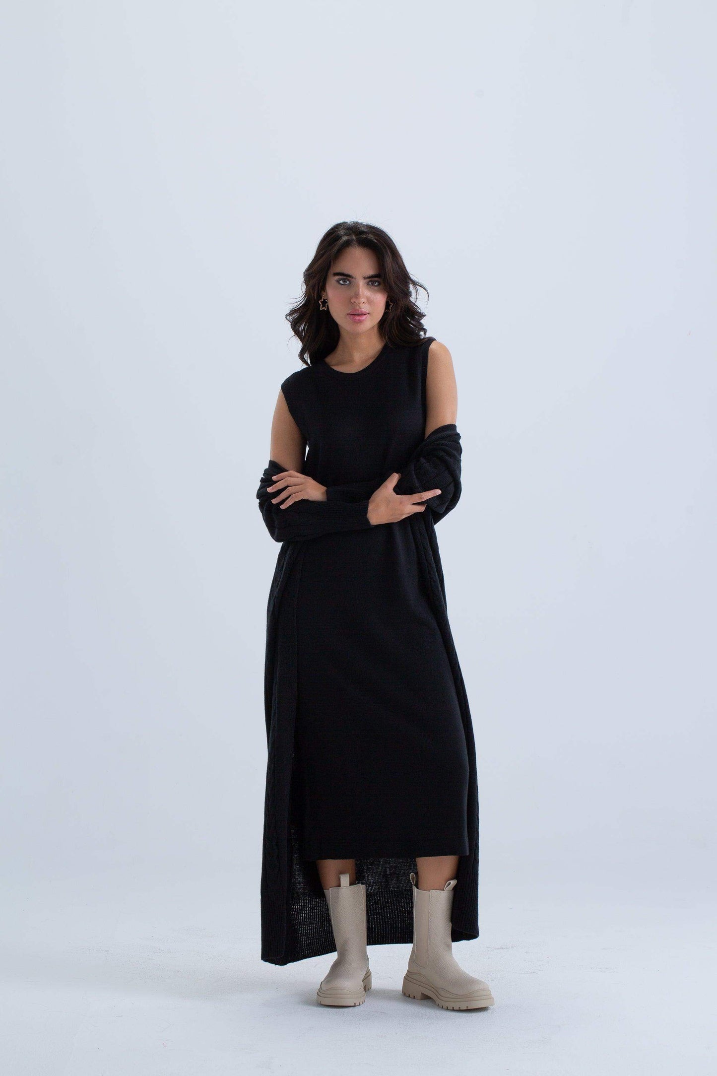 Sleeveless Wool Lounge Dress - Carina - ÙƒØ§Ø±ÙŠÙ†Ø§