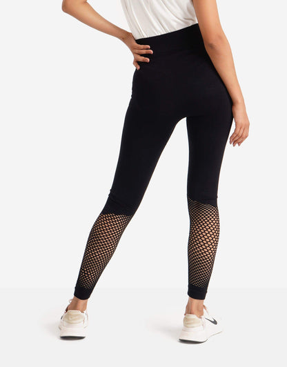 Slim Fit Leggings with Net Panel - Carina - ÙƒØ§Ø±ÙŠÙ†Ø§