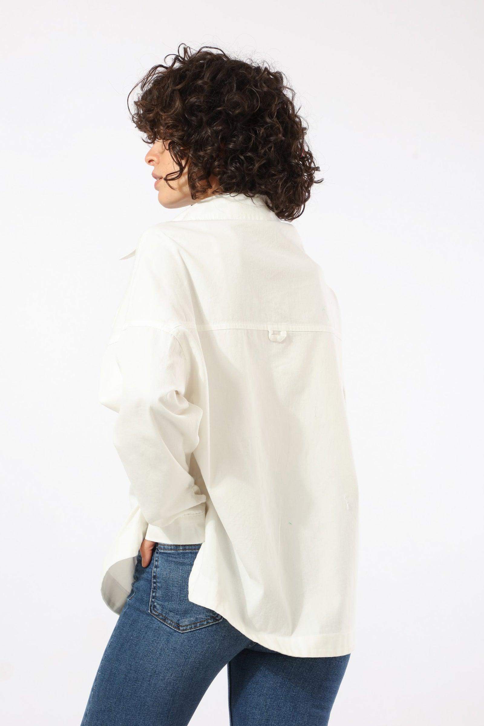 Snap Button Closure Plain Shirt - Carina - ÙƒØ§Ø±ÙŠÙ†Ø§