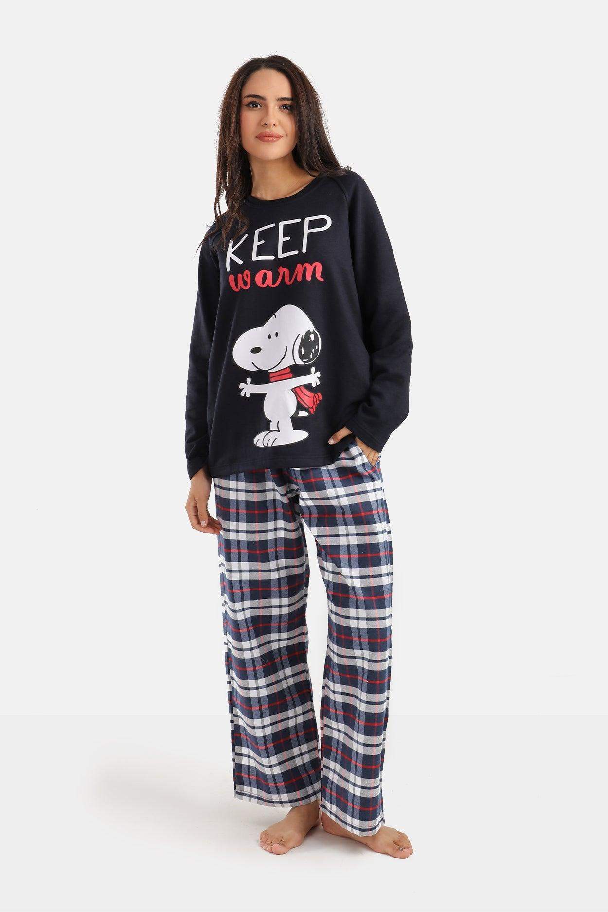 Snoopy Printed Pyjama Set - Carina - ÙƒØ§Ø±ÙŠÙ†Ø§