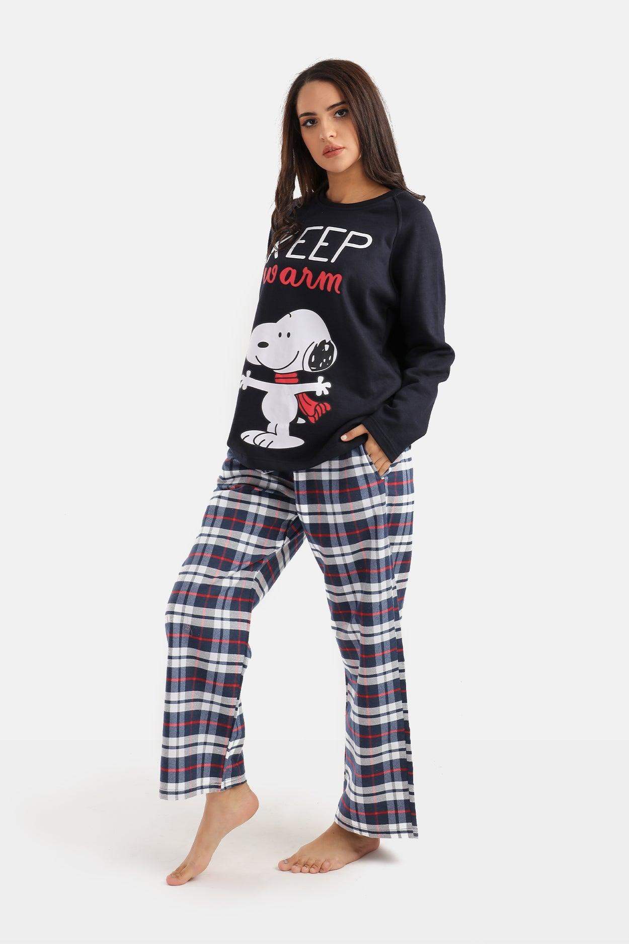 Snoopy Printed Pyjama Set - Carina - ÙƒØ§Ø±ÙŠÙ†Ø§