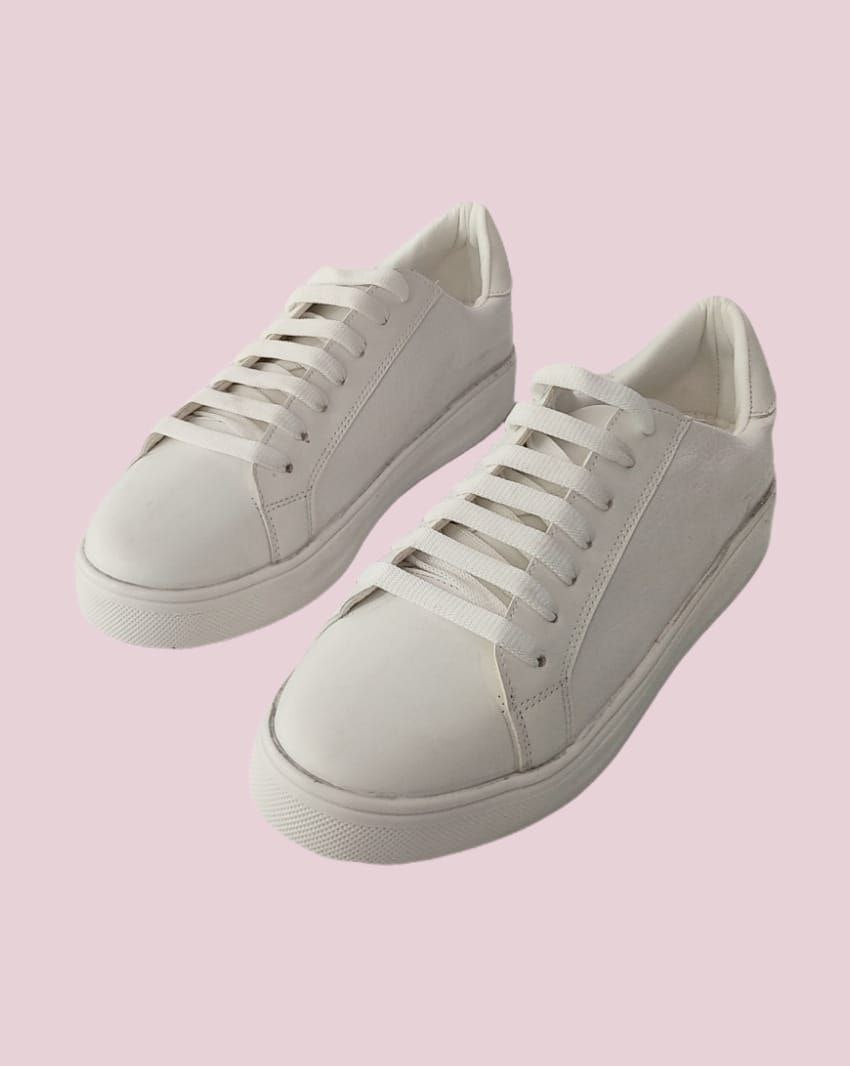 Faux leather Sneakers - White