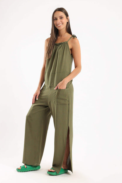 Solid Pyjama Jumpsuit - Carina - ÙƒØ§Ø±ÙŠÙ†Ø§