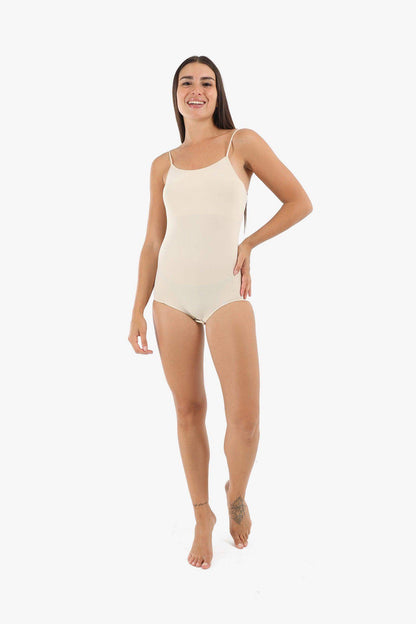 Spaghetti Strap Solid Bodysuit - Carina - ÙƒØ§Ø±ÙŠÙ†Ø§