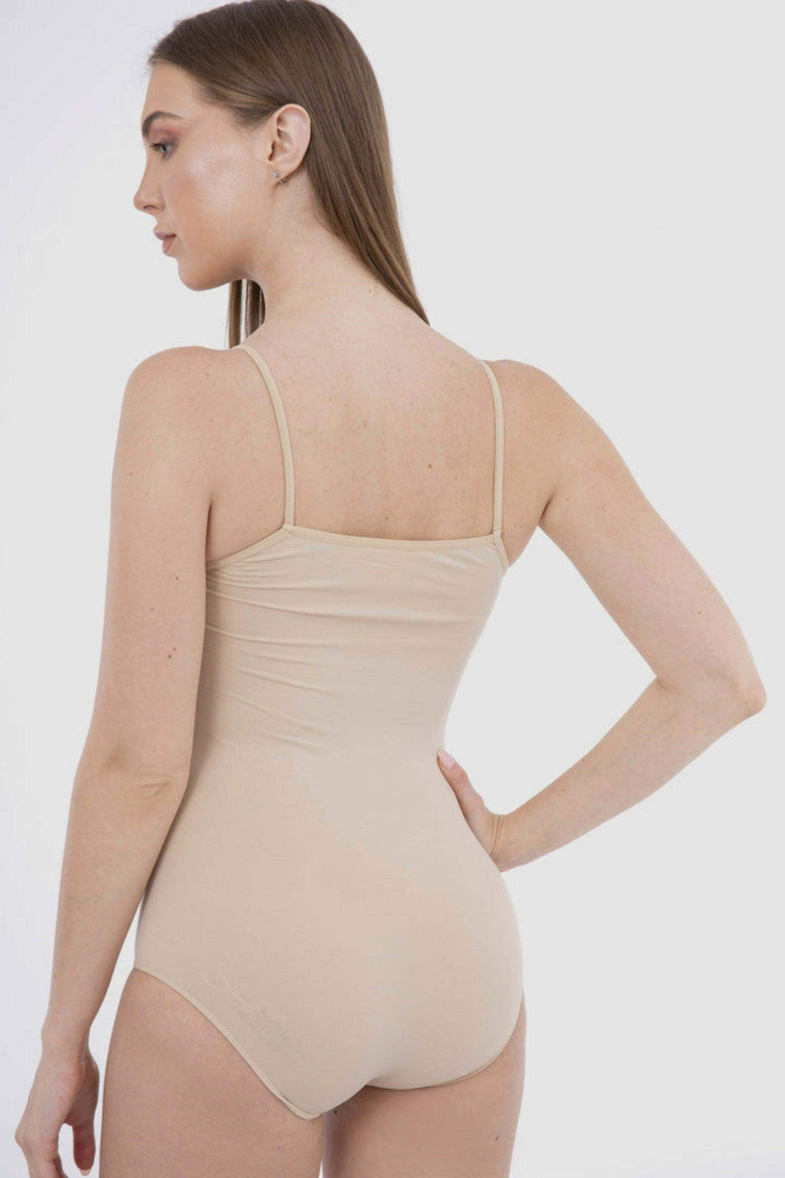 Spaghetti Strap Solid Bodysuit - Carina - ÙƒØ§Ø±ÙŠÙ†Ø§