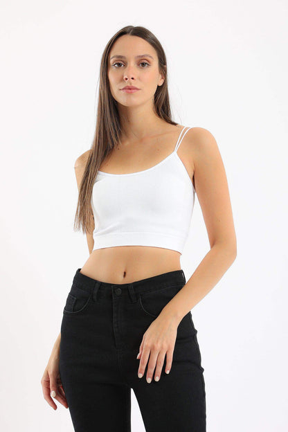 Spaghetti Straps Cropped Top - Carina - ÙƒØ§Ø±ÙŠÙ†Ø§