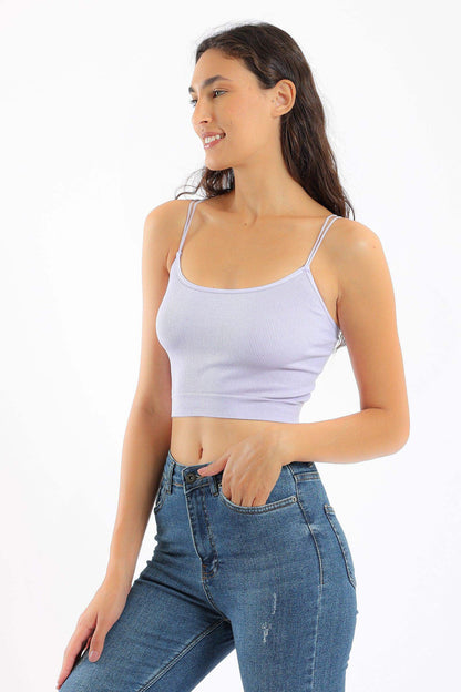 Spaghetti Straps Cropped Top - Carina - ÙƒØ§Ø±ÙŠÙ†Ø§