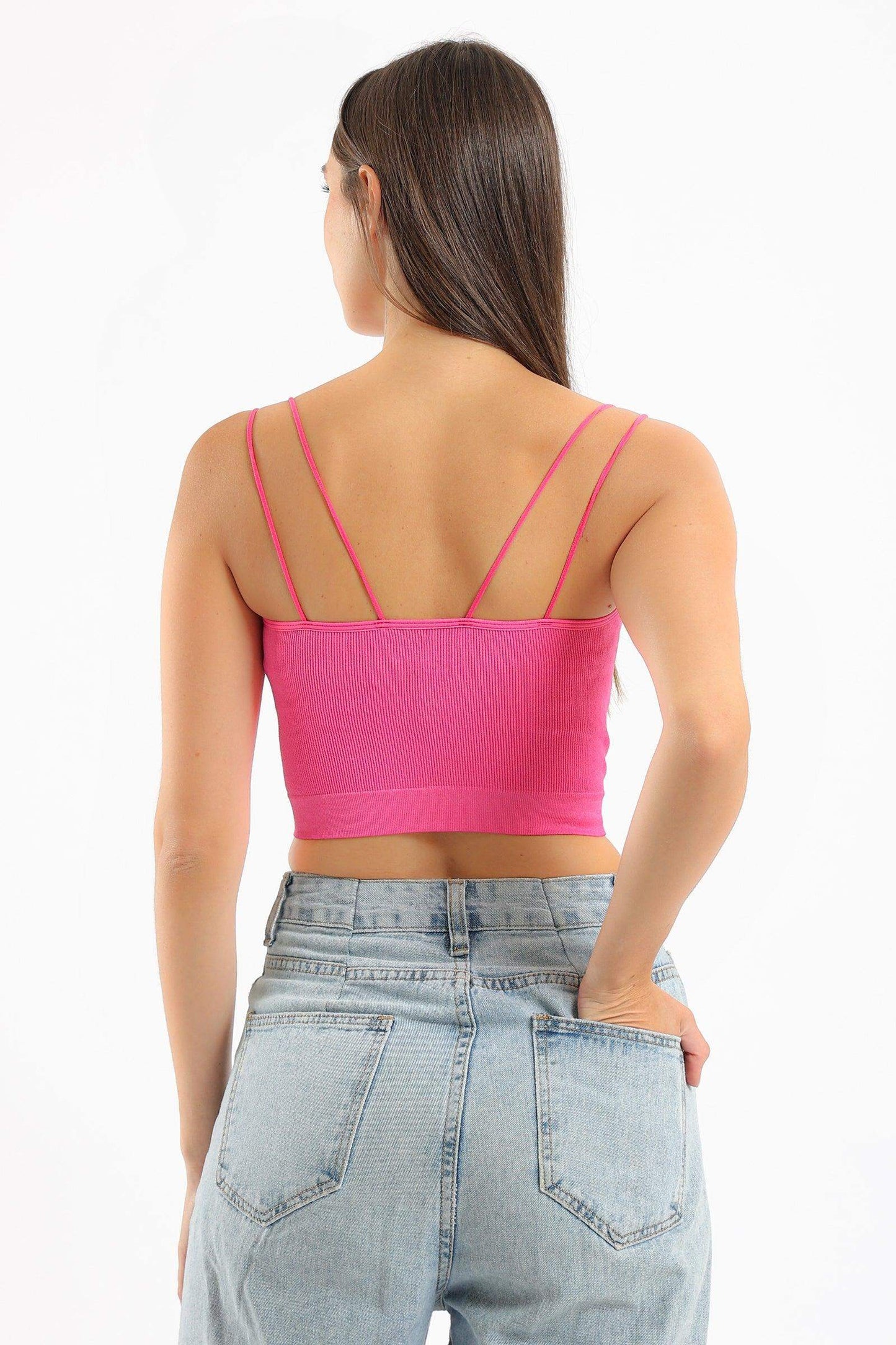 Spaghetti Straps Cropped Top - Carina - ÙƒØ§Ø±ÙŠÙ†Ø§