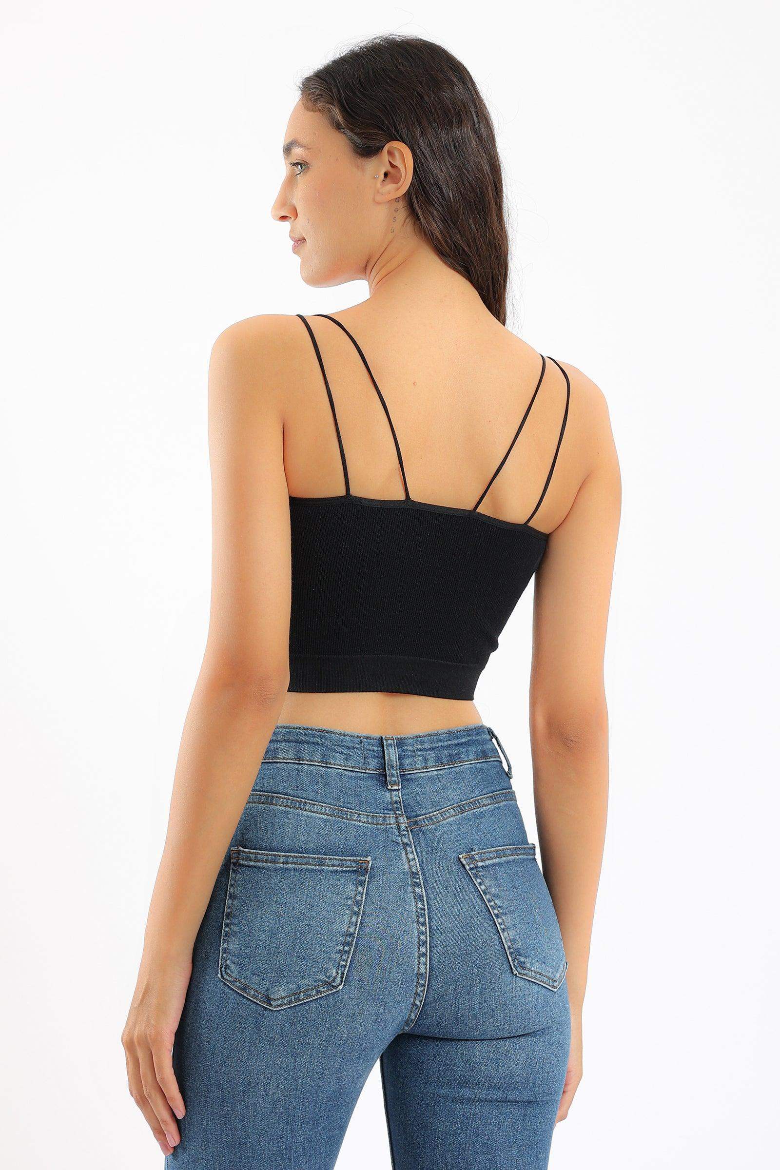 Spaghetti Straps Cropped Top - Carina - ÙƒØ§Ø±ÙŠÙ†Ø§