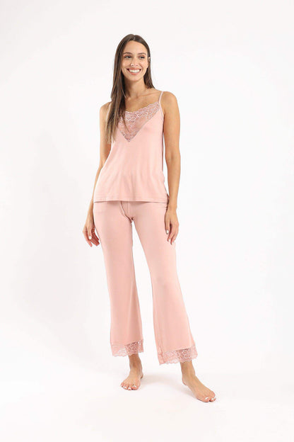 Spaghetti Straps Lace Pyjama Set - Carina - ÙƒØ§Ø±ÙŠÙ†Ø§