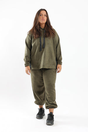 Sports Sweatshirt With 2 Slits - Clue Wear