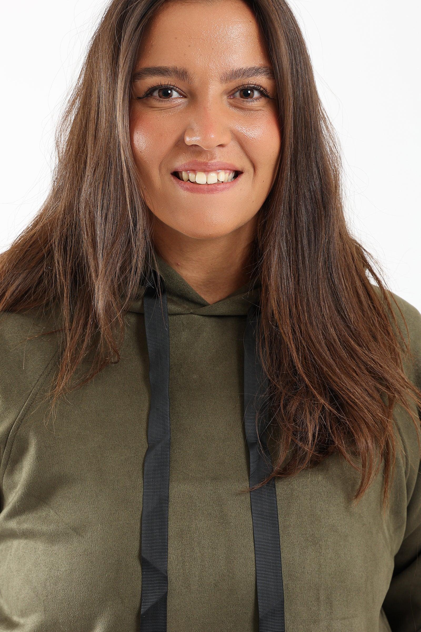 Sports Sweatshirt With 2 Slits - Clue Wear