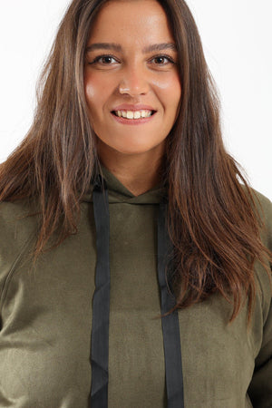 Sports Sweatshirt With 2 Slits - Clue Wear