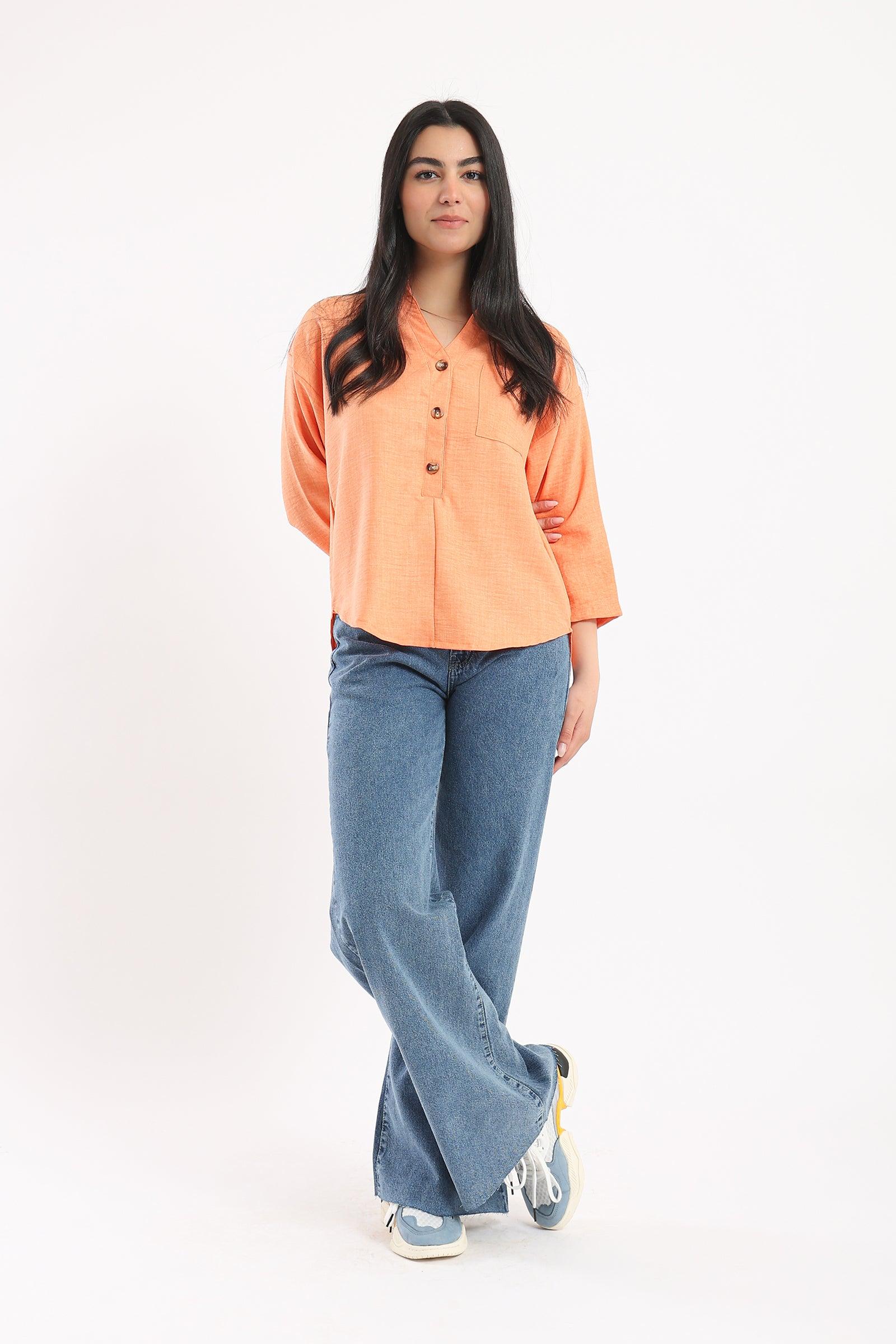 Stand Collar Shirt - Clue Wear