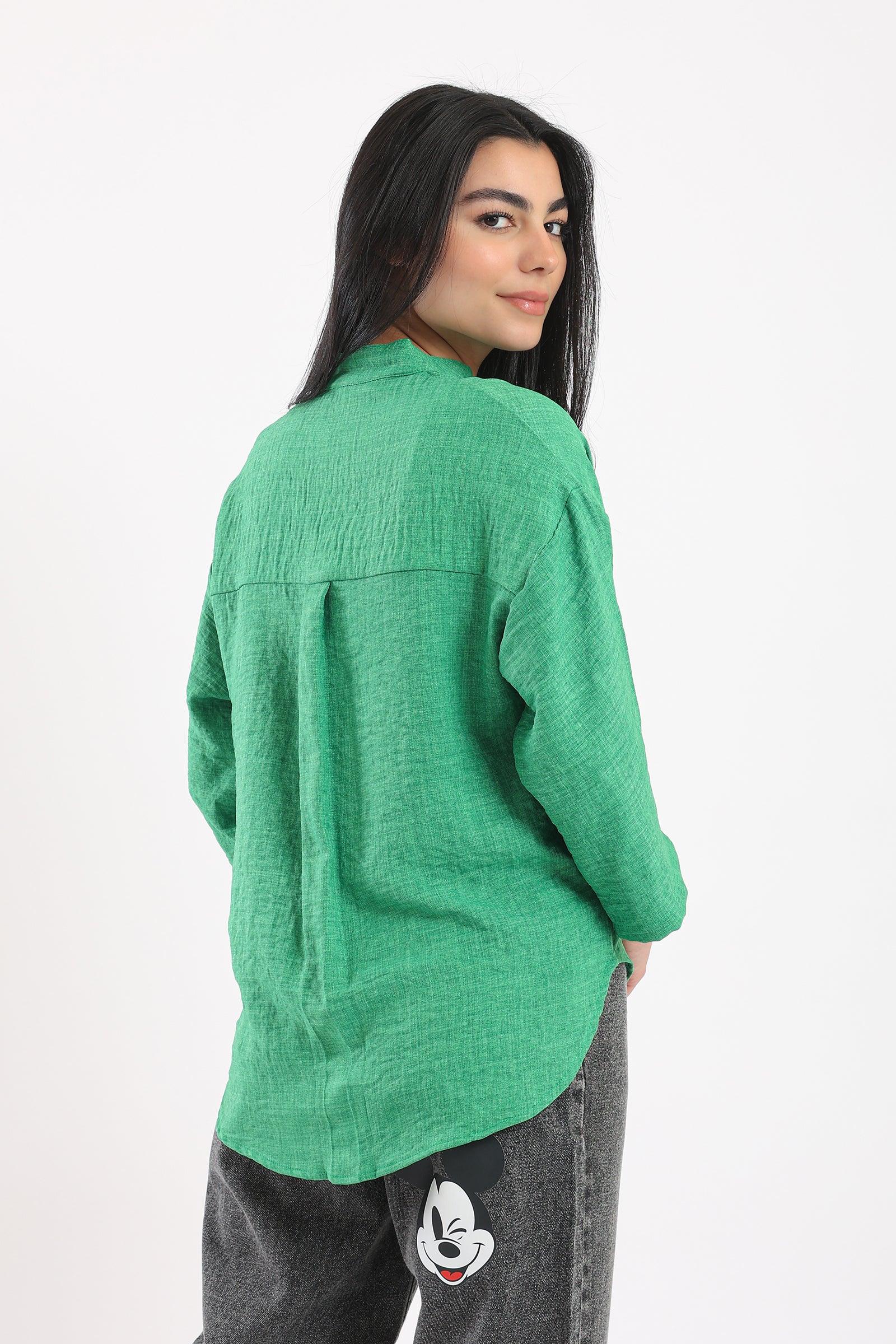 Stand Collar Shirt - Clue Wear