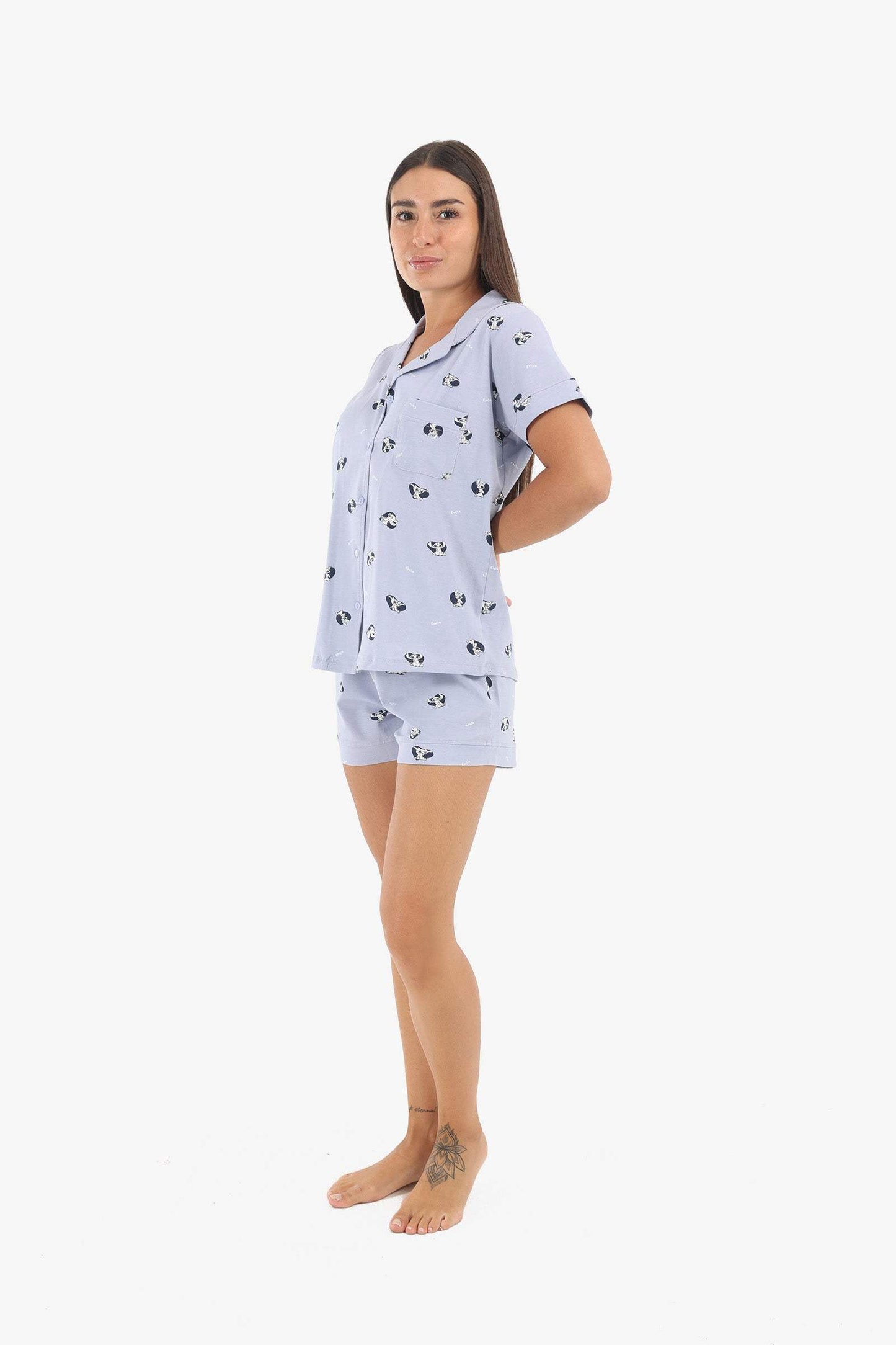 "Stitch" Printed Pyjama Set - Carina - ÙƒØ§Ø±ÙŠÙ†Ø§