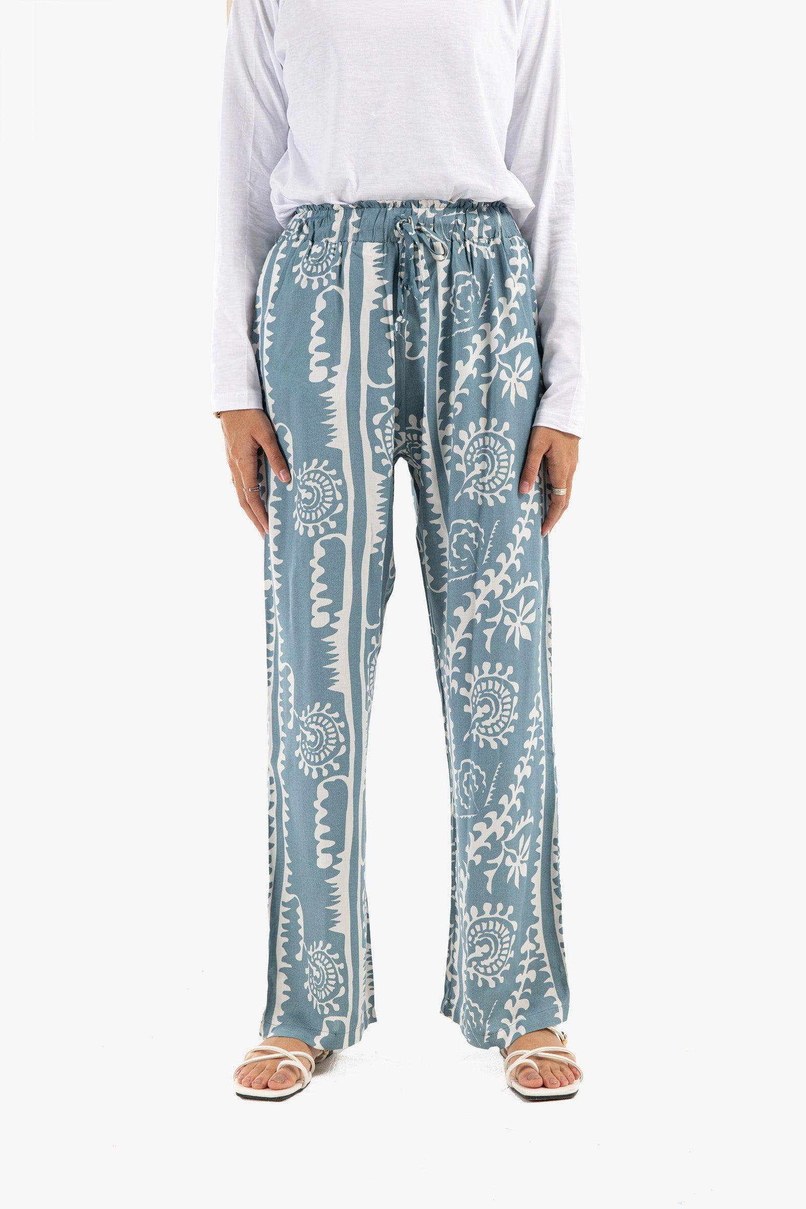 Straight Cut Printed Lounge Pants - Carina - ÙƒØ§Ø±ÙŠÙ†Ø§