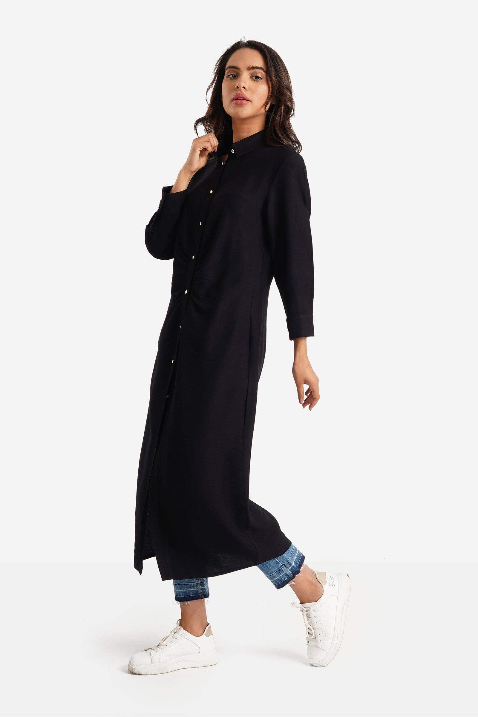 Straight Cut Shirt Dress - Carina - ÙƒØ§Ø±ÙŠÙ†Ø§