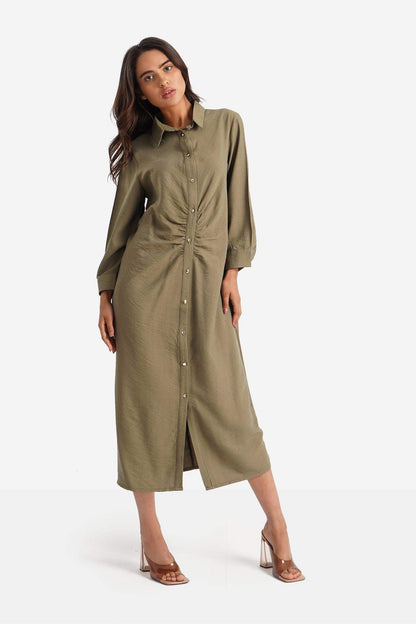 Straight Cut Shirt Dress - Carina - ÙƒØ§Ø±ÙŠÙ†Ø§