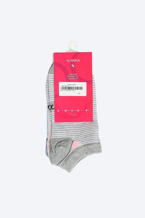 Striped Colored Socks - 3 Pairs - Carina - ÙƒØ§Ø±ÙŠÙ†Ø§