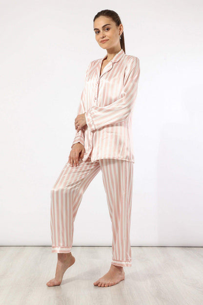 Striped Long Sleeve Pyjama Set - Carina - ÙƒØ§Ø±ÙŠÙ†Ø§