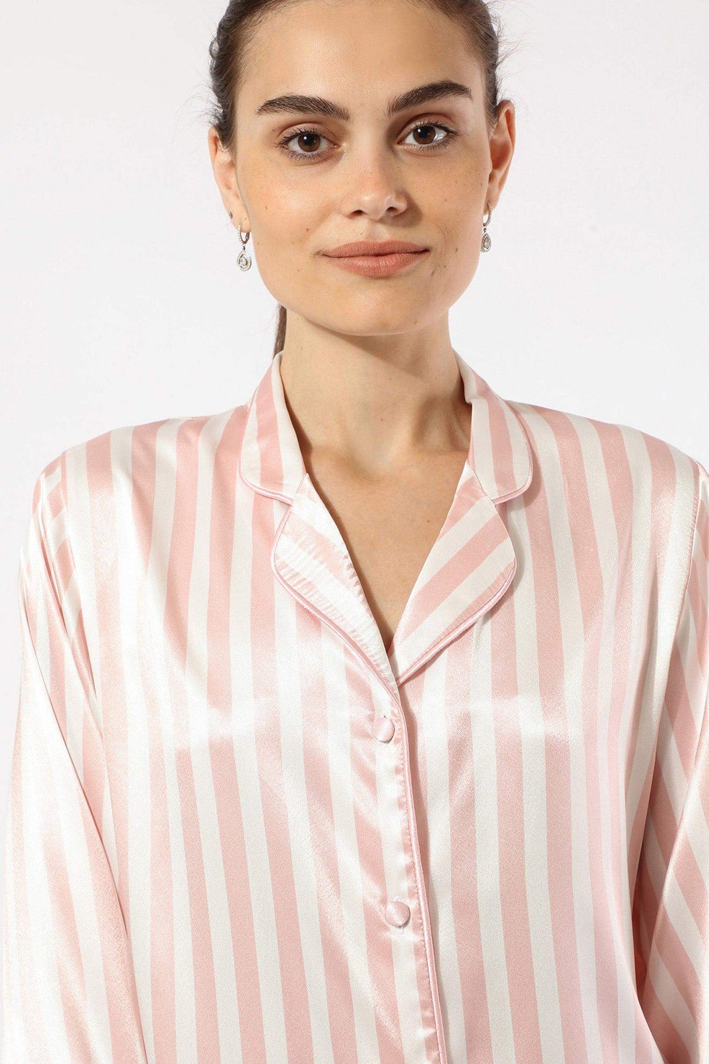 Striped Long Sleeve Pyjama Set - Carina - ÙƒØ§Ø±ÙŠÙ†Ø§