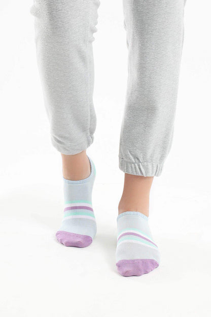 Striped Low Cut Socks - 3 Pairs - Carina - ÙƒØ§Ø±ÙŠÙ†Ø§