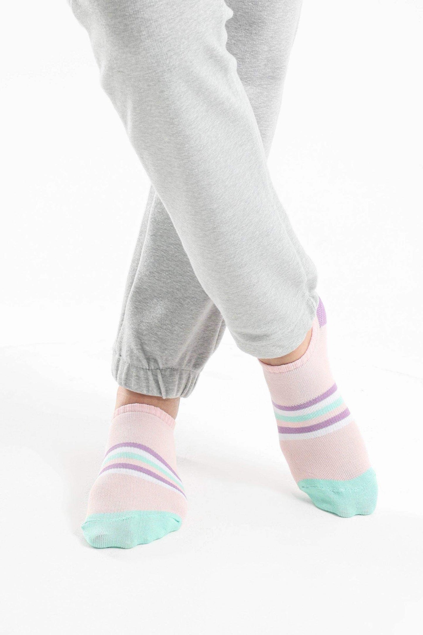 Striped Low Cut Socks - 3 Pairs - Carina - ÙƒØ§Ø±ÙŠÙ†Ø§