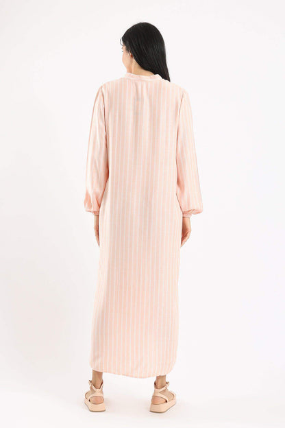 Striped Midi Shirt Dress - Carina - ÙƒØ§Ø±ÙŠÙ†Ø§